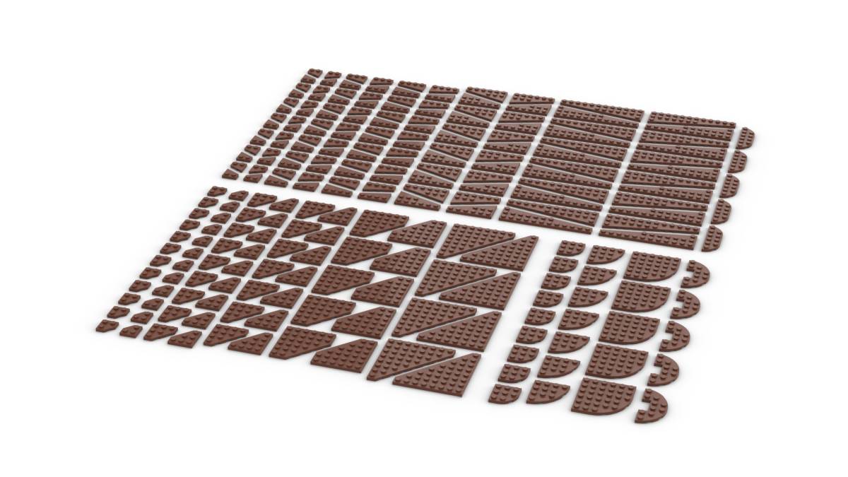 Plaques en biseau, brun rougeâtre (mélange) (BB-401311) — Prix et comparaison | Brick Broker