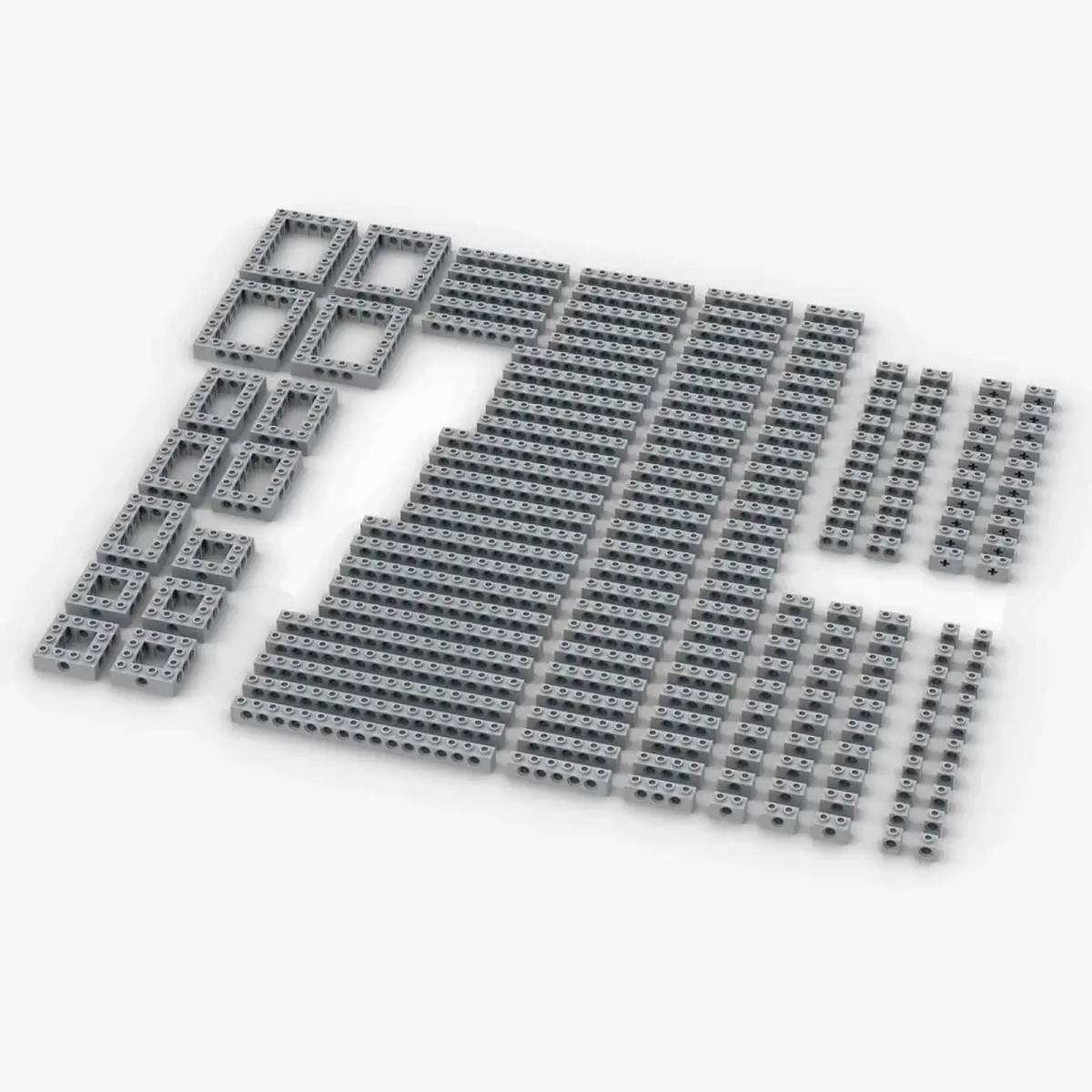 Briques Technic, mélangées, Gris Bleu Clair (BB-401343) — Prix et comparaison | Brick Broker