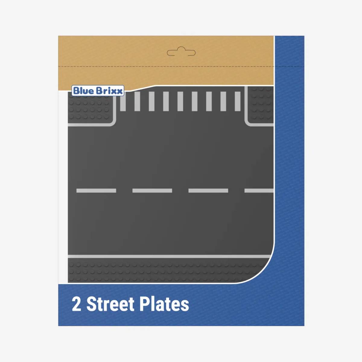 Plaques de rue 2x 32x32 gris bleu foncé jonction en T (BB-401363) — Prix et comparaison | Brick Broker