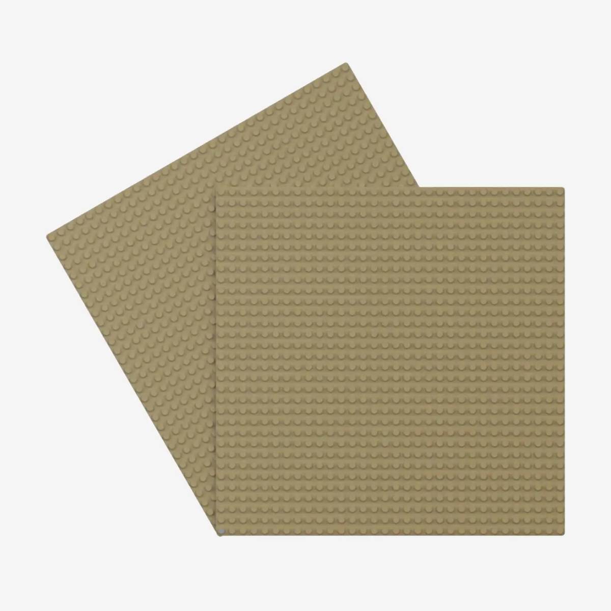 Plaques de base 2x 32x32 beige foncé (BB-401383) — Prix et comparaison | Brick Broker