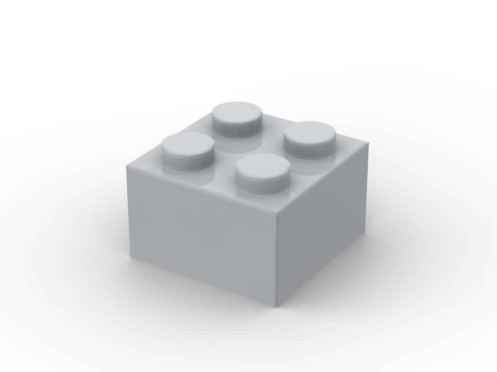 Brique 2x2 500 pièces, Gris clair (BB-500531) — Prix et comparaison | Brick Broker
