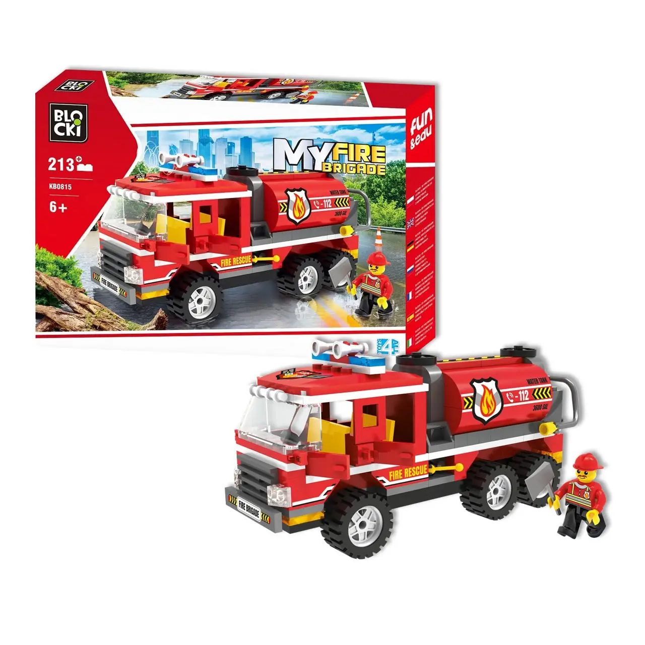 Klocki BLOCKI MyFireBrigade Water tender • Set KB0815