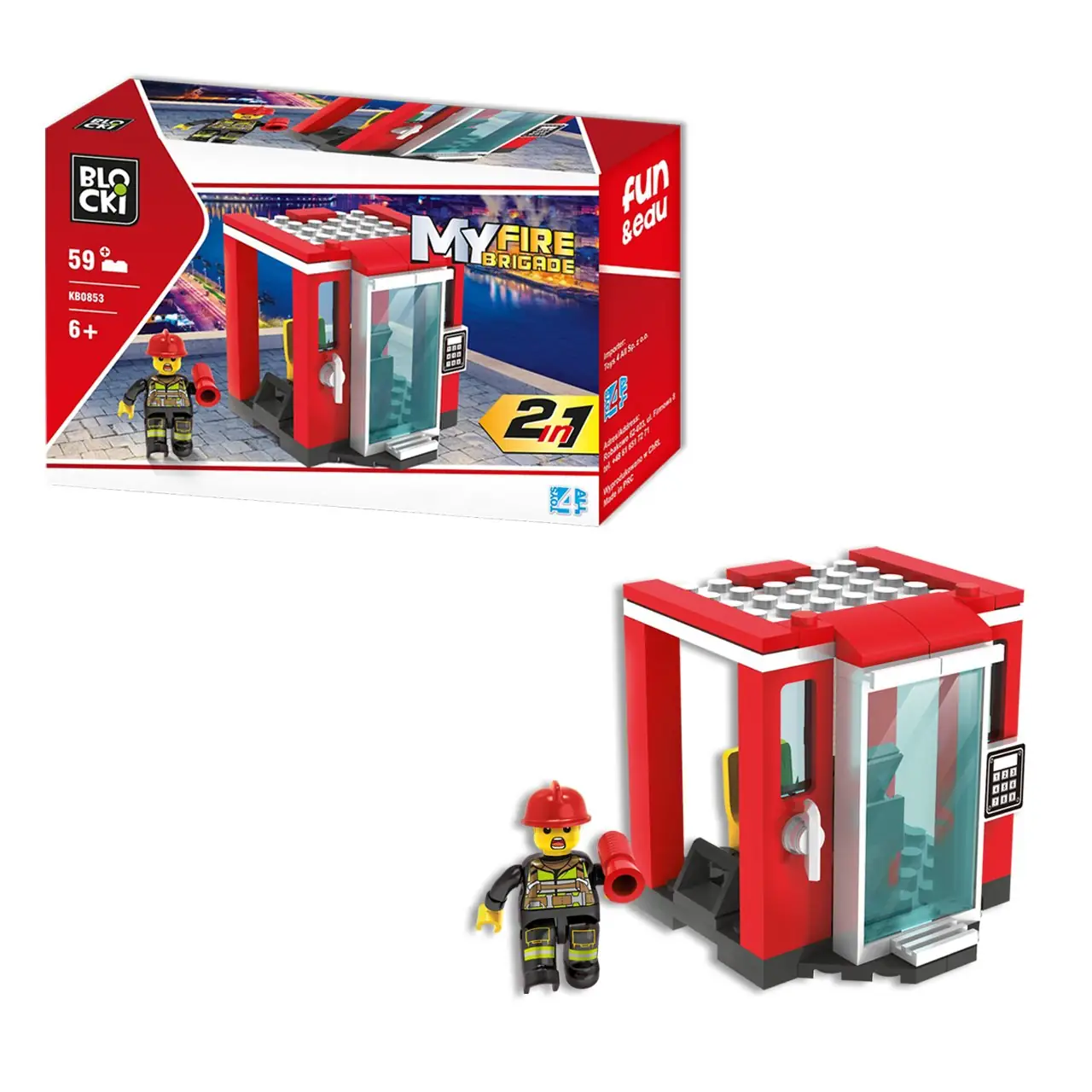 Klocki BLOCKI MyFireBrigade 2 W 1 • Set KB0853 • SetDB
