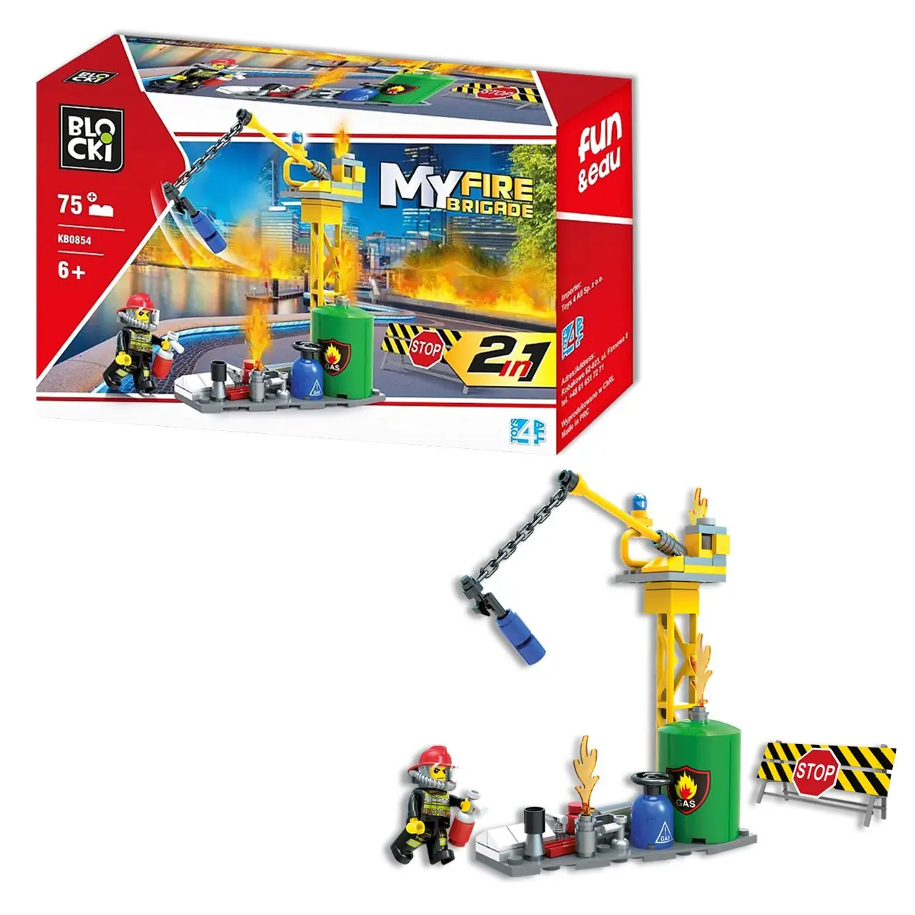 Klocki BLOCKI MyFireBrigade 2 W 1 • Set KB0854 • SetDB