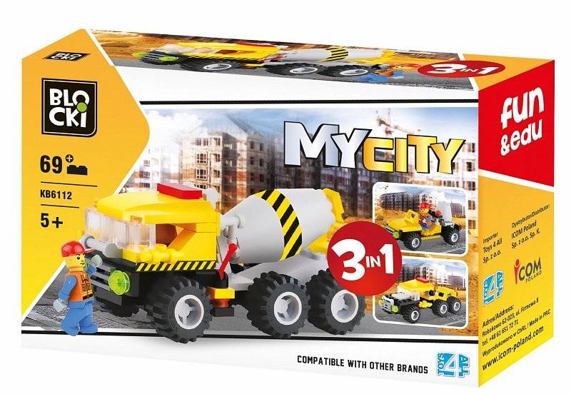 Blockki Klocki BLOCKI MyCity 3w1 • Set KB6112 • SetDB