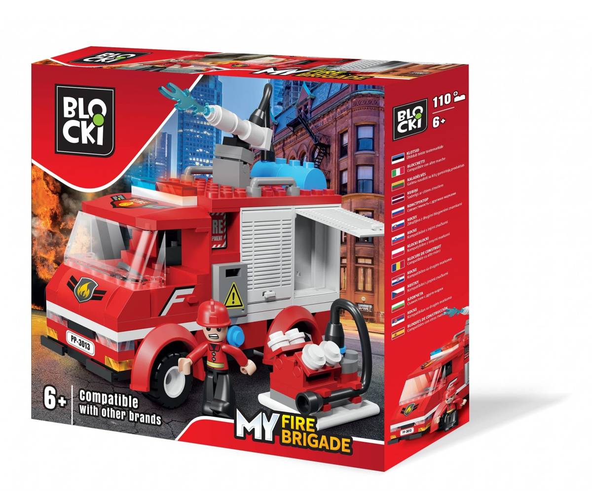 Blockki Klocki BLOCKI PEPCO MyFireBrigade Strażacki wóz gaśniczy