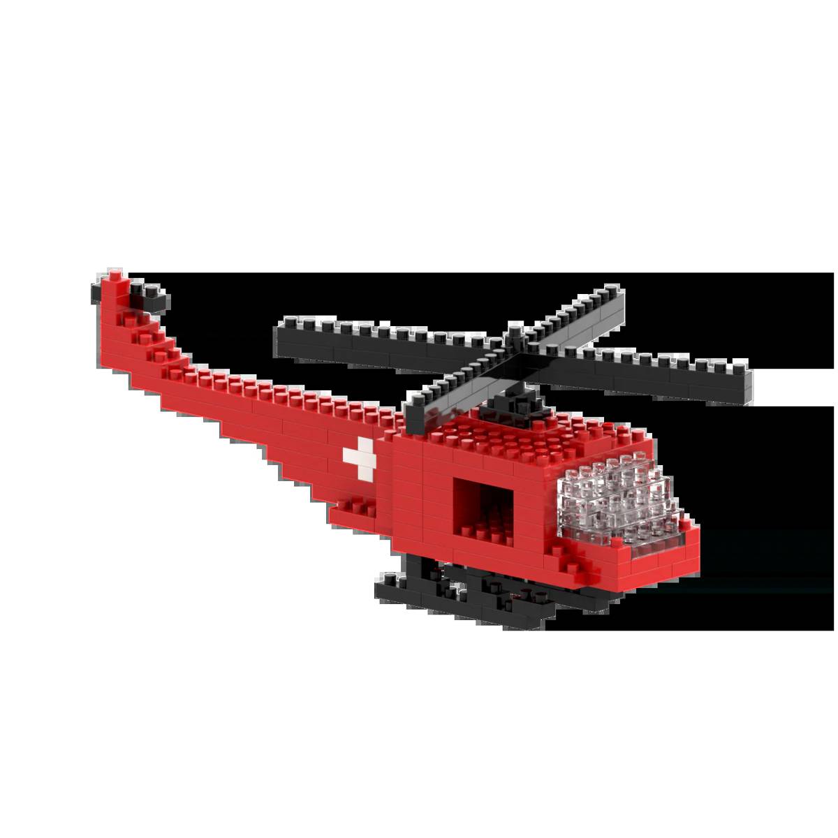 BRIXIES Schweizer Helikopter • DIAMOND BLOCKS • Set 200.159