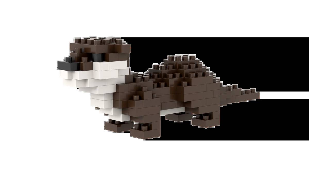 BRIXIES Otter • DIAMOND BLOCKS • Set 200.308 • SetDB
