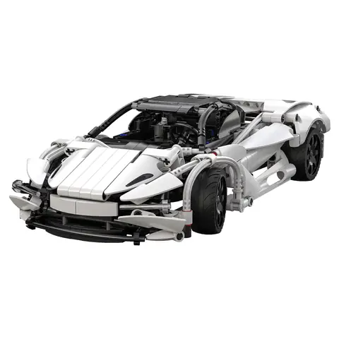 Promo Double E CaDA C52021W Lightning Sport Car Pullback Bricks