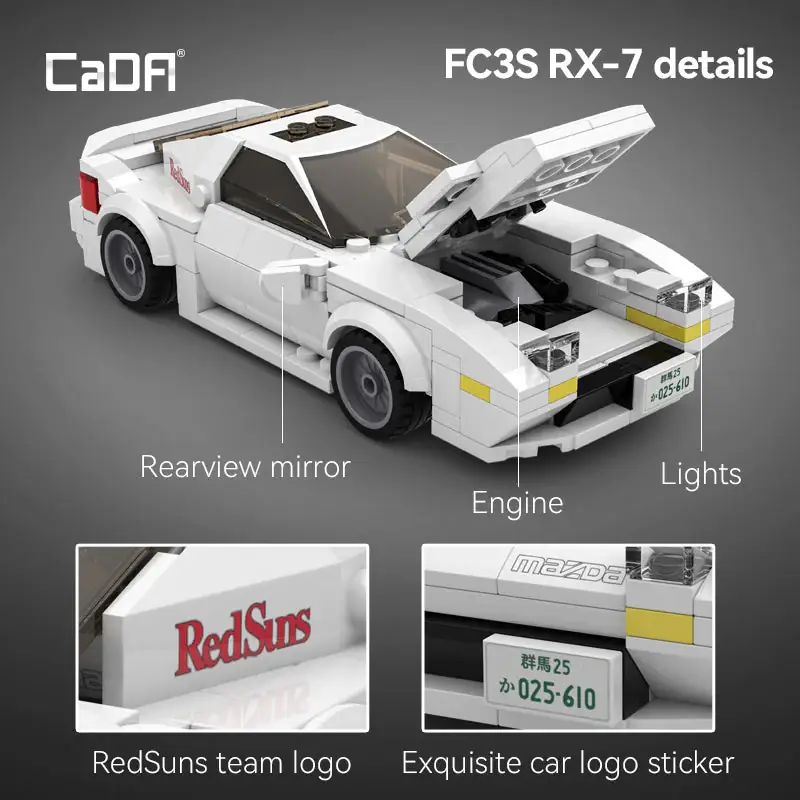 CaDA Initial D Mazda RX-7 FC3S • Set C55012W • SetDB