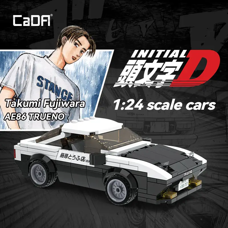 CaDA Initial D Toyota Trueno AE86 • Set C55014W • SetDB