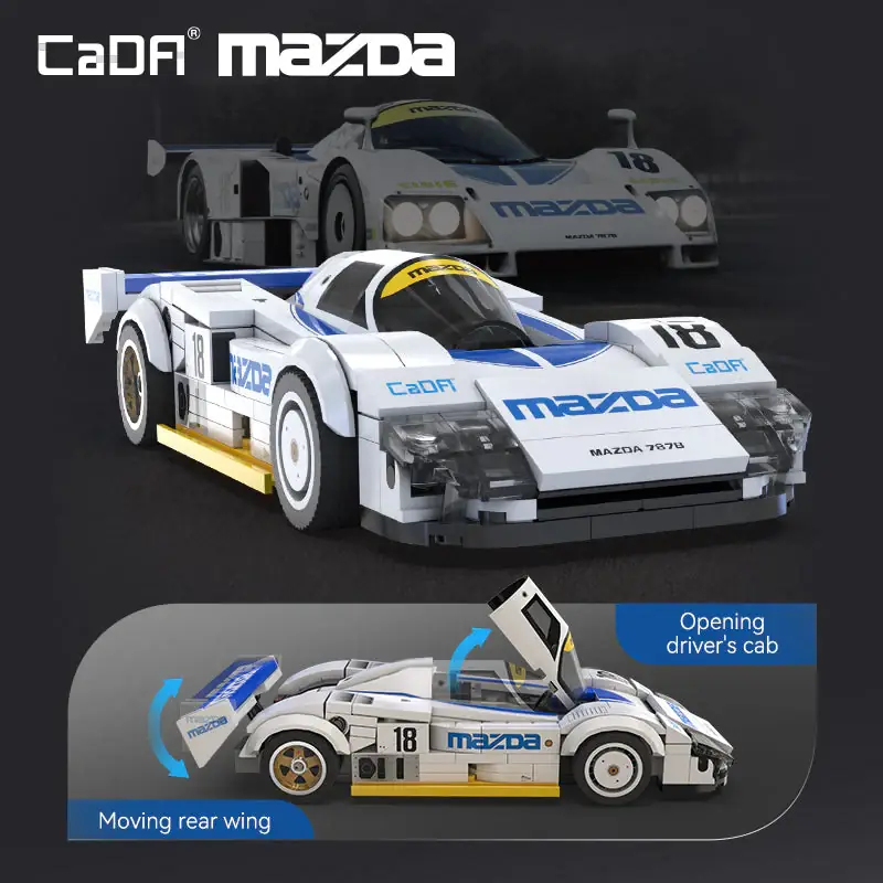 CaDA Mazda 787B • Set C55029W • SetDB • Merlins Bricks
