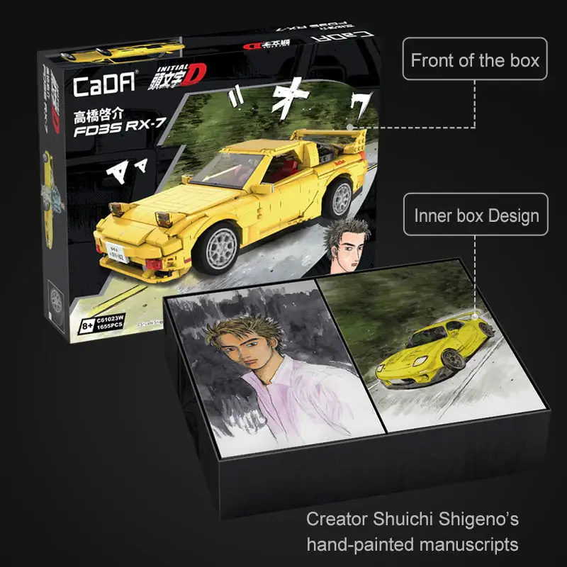 CaDA Initial D Mazda RX-7 FD3S • Set C61023W • SetDB