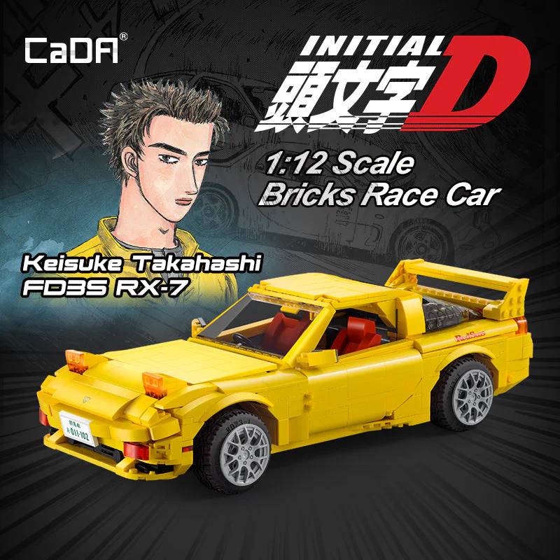 CaDA Initial D Mazda RX-7 FD3S • Set C61023W • SetDB