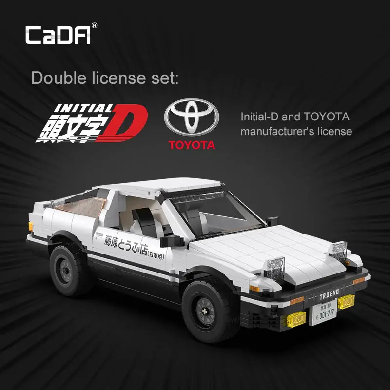 CaDA Initial D Toyota Trueno AE86 • Set C61024W • SetDB