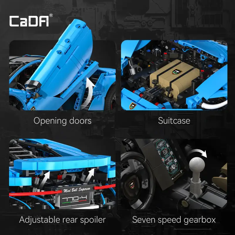CaDA Supercar 770-4 • Set C61041W • SetDB • Merlins Bricks