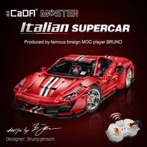 CaDA Italian Red Supercar static • Set C61043W • SetDB