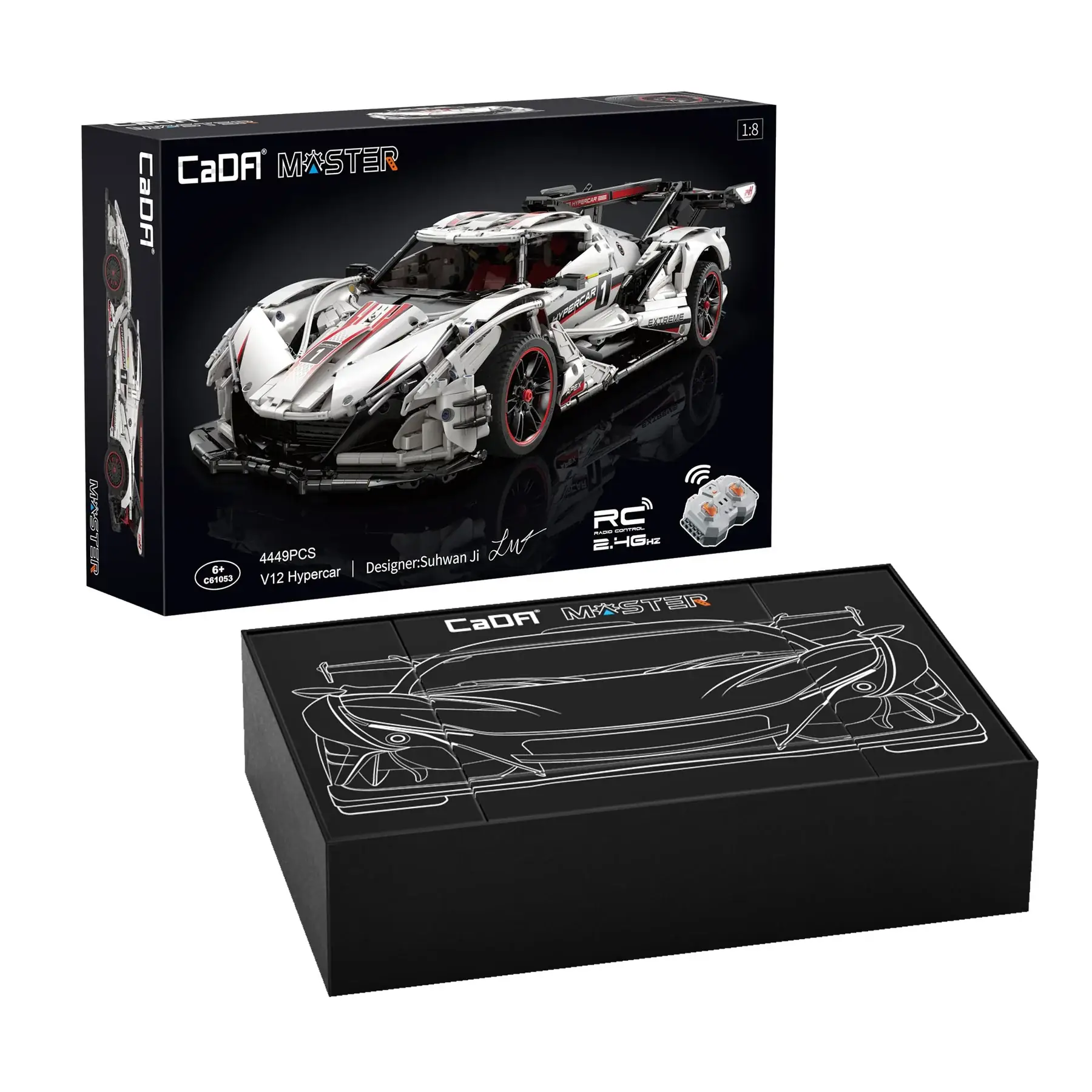 CaDA V12 Hypercar • Set C61053W • SetDB • Merlins Bricks