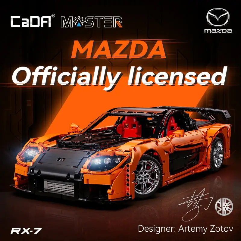 CaDA Mazda RX-7 • Set C61502W • SetDB • Merlins Bricks