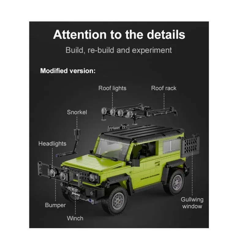 CaDA Suzuki JIMNY • Set C62001W • SetDB • Merlins Bricks