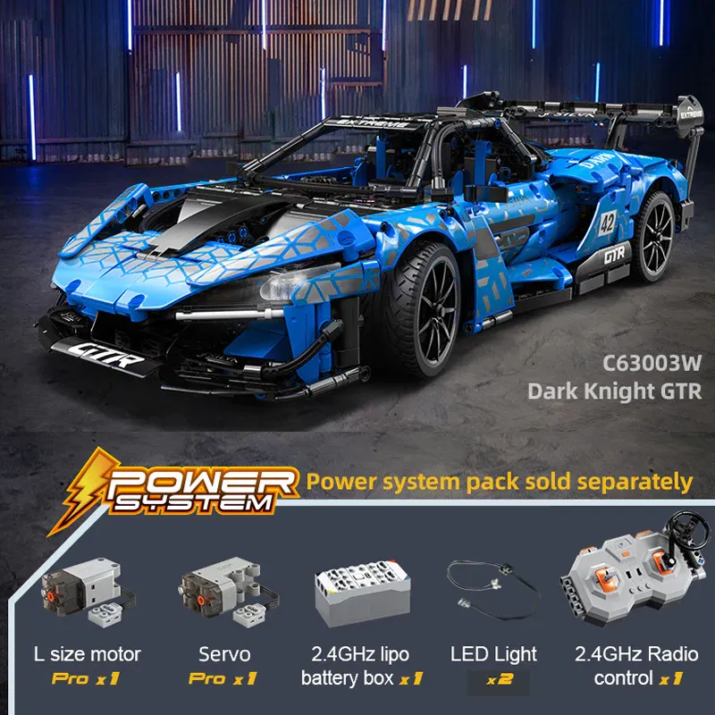 CaDA Dark Knight GTR • Set C63003W • SetDB • Merlins Bricks