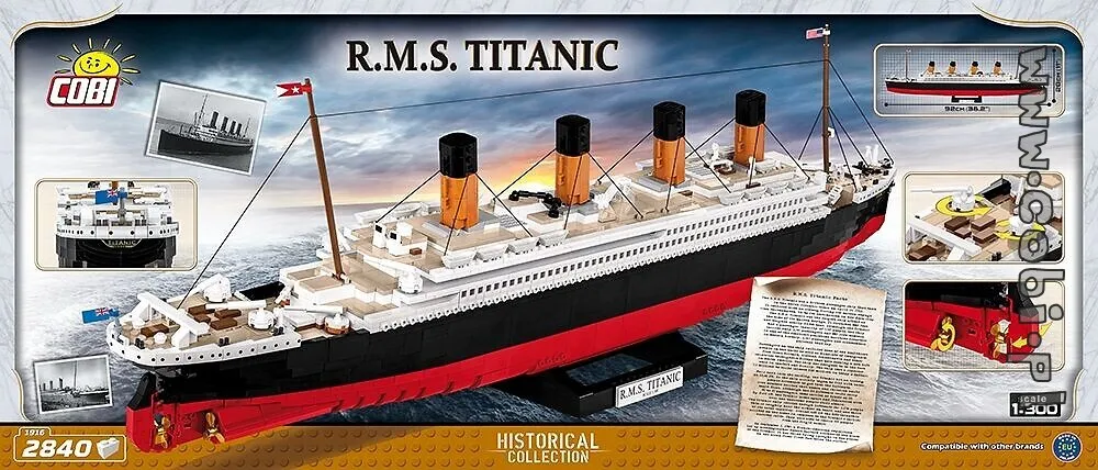 Cobi RMS Titanic 1:300 • Set 1916 • SetDB • Merlins Bricks