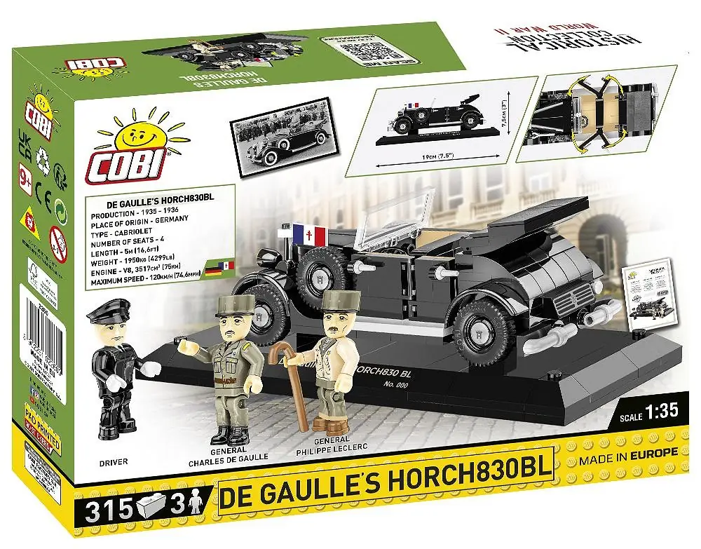 Cobi Horch830BL De Gaulle Limited Edition • Set 2260 • SetDB
