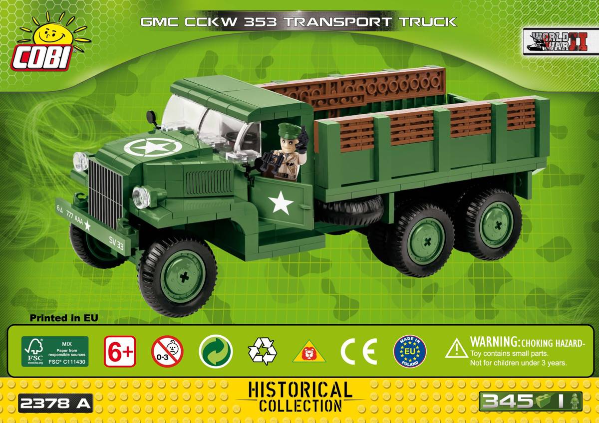 Camion de Transport GMC CCKW 353 (COBI-2378A) — Prix et comparaison | Brick Broker