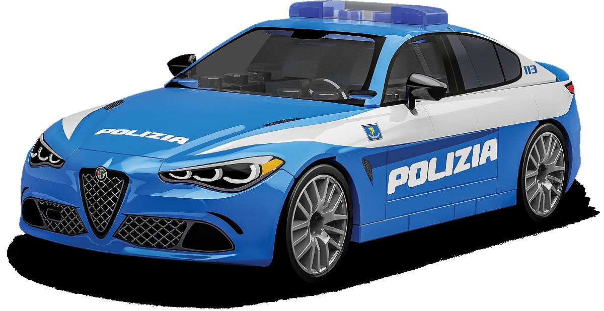 Miniature Solido Alfa Romeo Giulia TZ Police – 1/43, France, Zamak, état TB