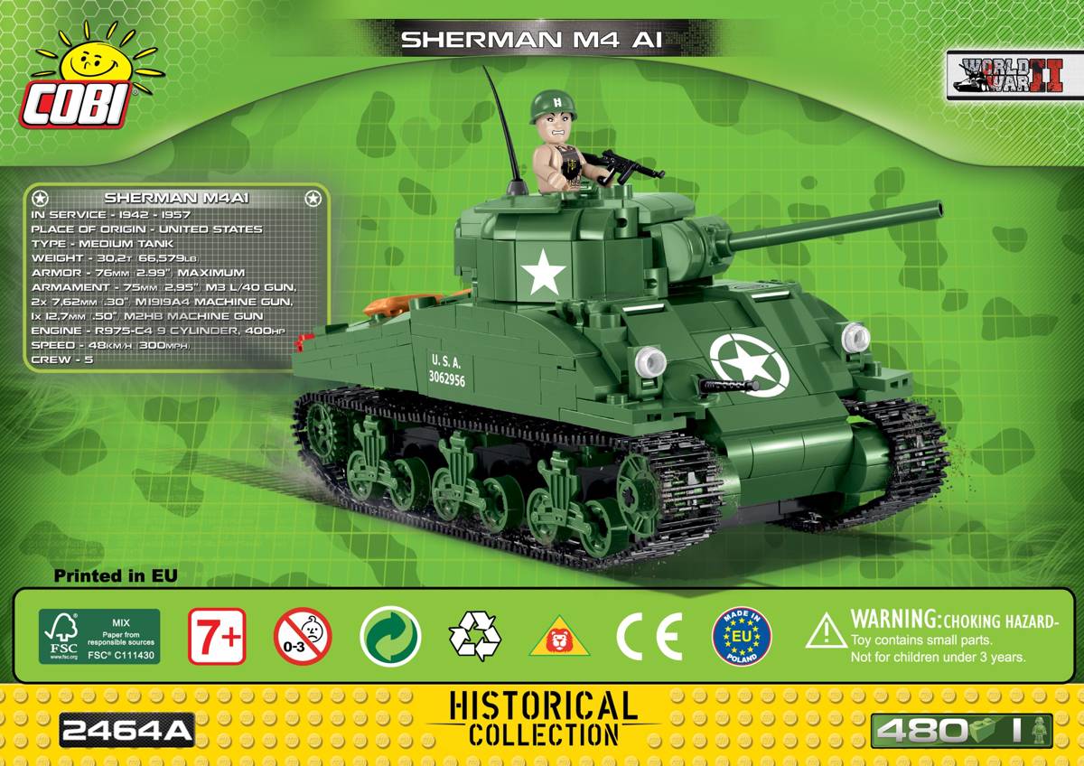 Sherman M4A1 (-2708) Tanks - scale 1:48 Sherman M4A1 (-2708) Tanks - scale 1:48