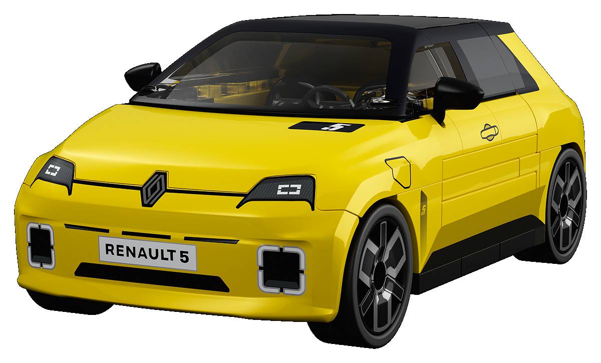 Renault 5 E-Tech jaune (COBI-24673) — Prix et comparaison | Brick Broker