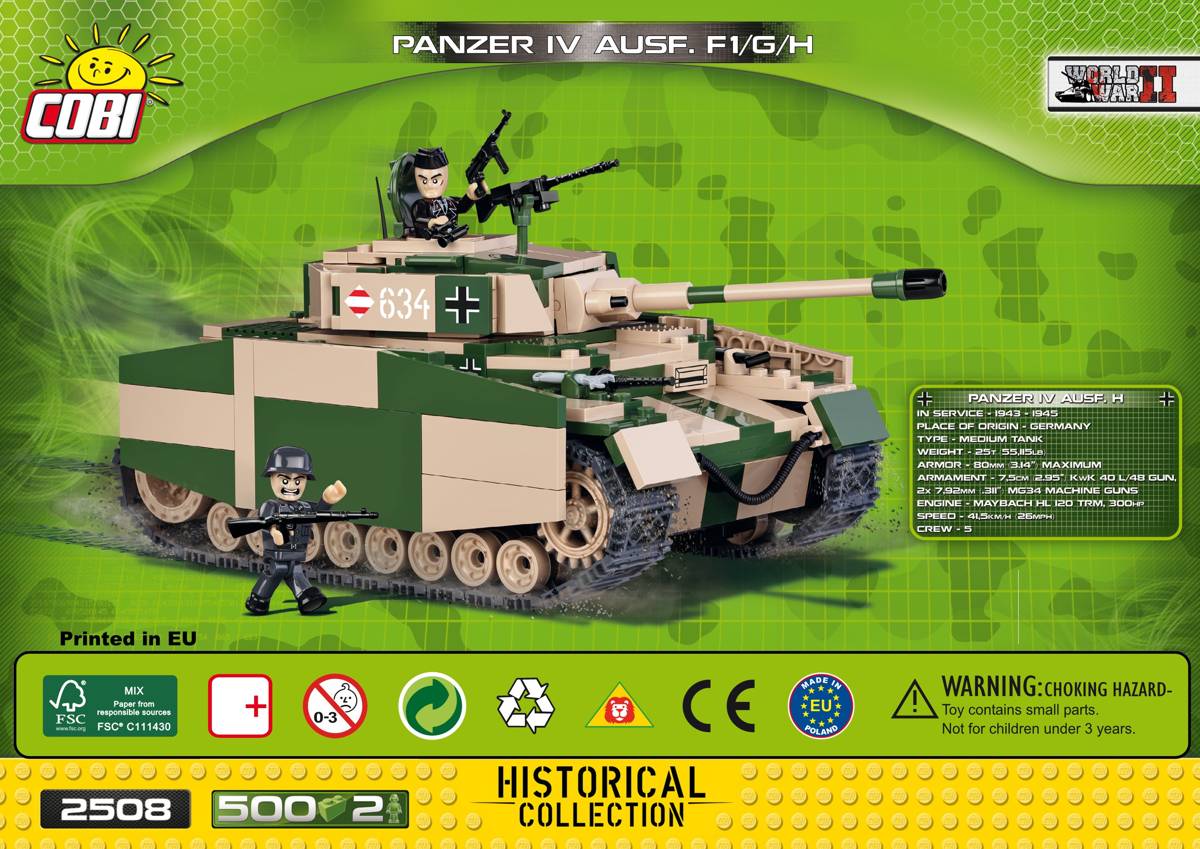 PzKpfw IV Ausf. F1/G/H (COBI-2508) — Prix et comparaison | Brick Broker