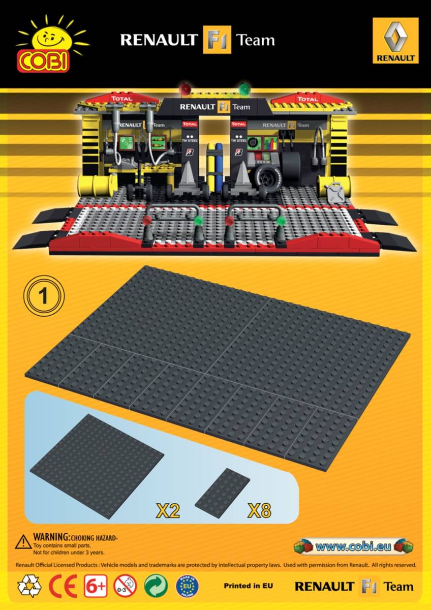Voiture de course 2010 en stand de ravitaillement (COBI-25450) — Prix et comparaison | Brick Broker