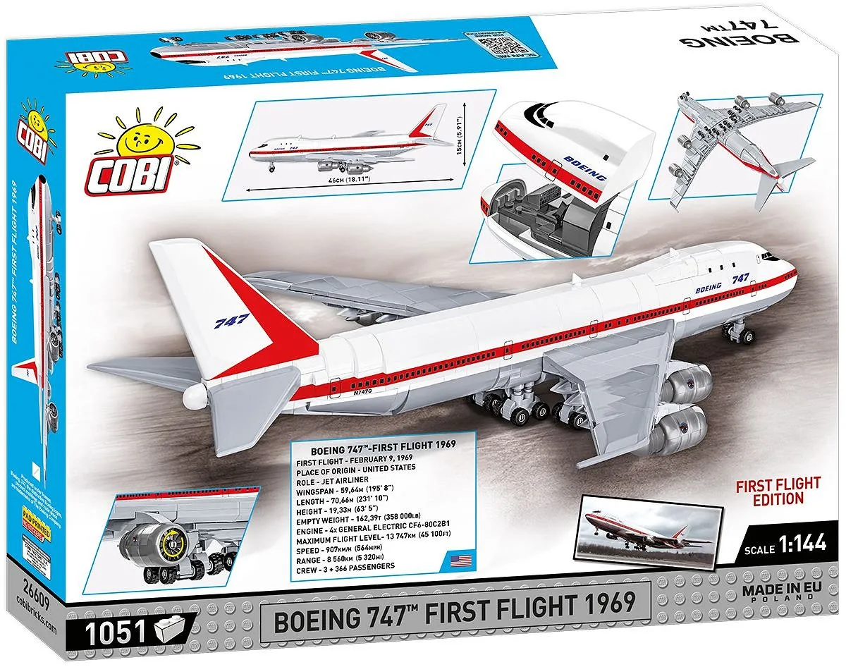 Cobi Boeing 747 First Flight 1969 • Set 26609 • SetDB Cobi Boeing 747 First Flight 1969 • Set 26609 • SetDB