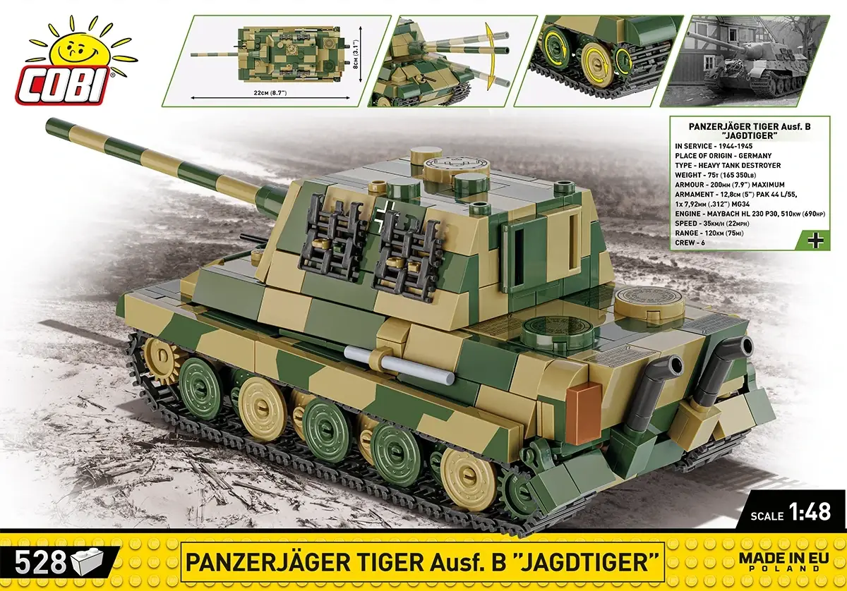 Cobi Panzerjäger Tiger Ausf.B Jagdtiger • Set 2733 • SetDB