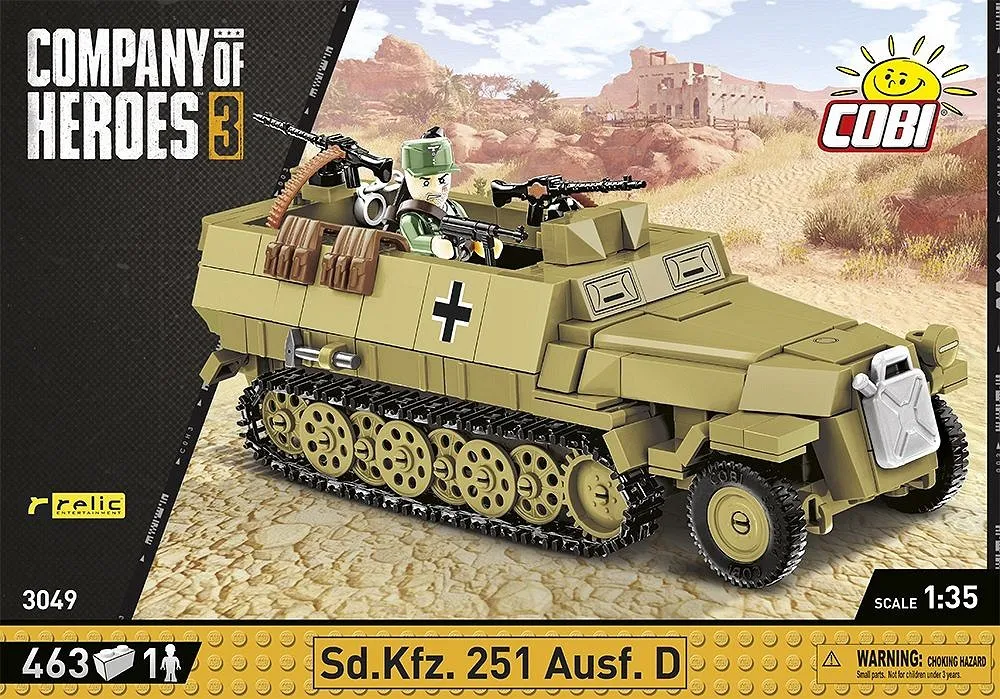 COBI Sd.Kfz. 251 Ausf. D 1:35スケールモデル Cobi Sd.Kfz. 251 Ausf.D • Set 3049 • SetDB • Merlins Bricks