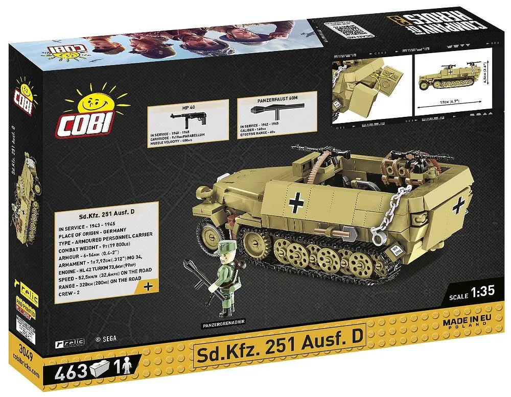 Cobi Sd.Kfz. 251 Ausf.D • Set 3049 • SetDB • Merlins Bricks