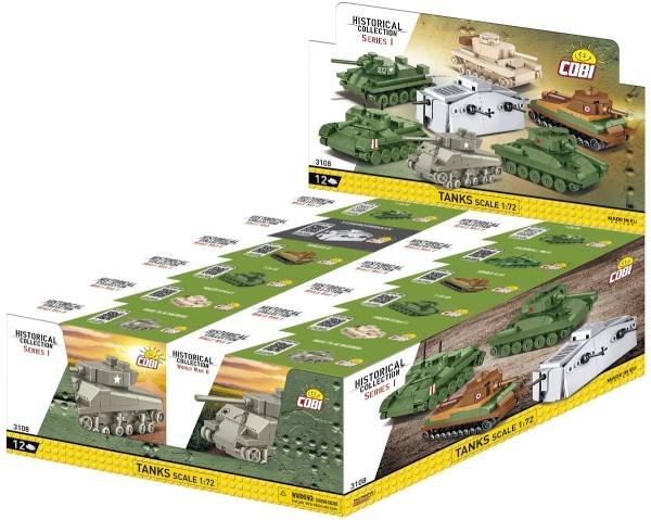 Collection historique Tanks CDU de la Seconde Guerre mondiale 1/72 Affichage (COBI-3108) — Prix et comparaison | Brick Broker