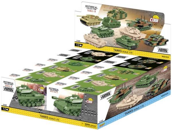 Collection historique de chars de la Seconde Guerre mondiale 1/72 Présentoir (COBI-3109) — Prix et comparaison | Brick Broker