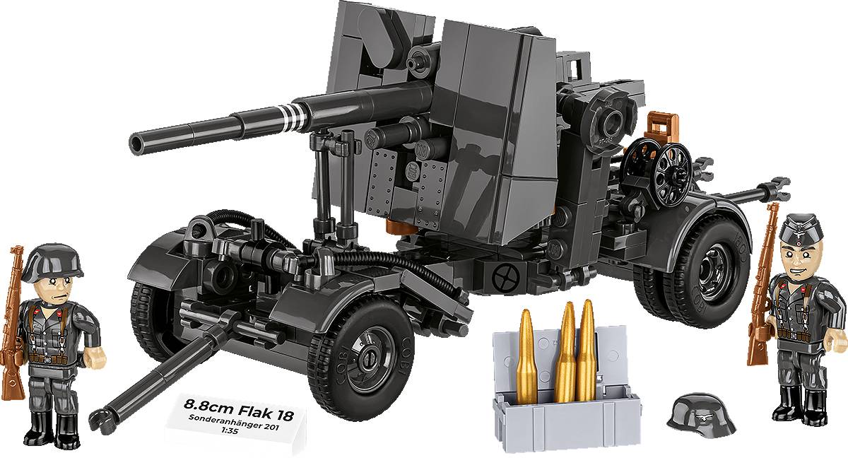 8.8 cm Flak 18 avec affût (COBI-3140) — Prix et comparaison | Brick Broker