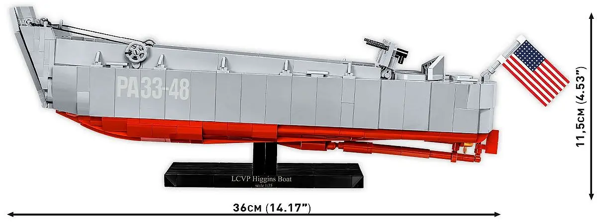 Cobi LCVP Higgins Boat • Set 4849 • SetDB • Merlins Bricks