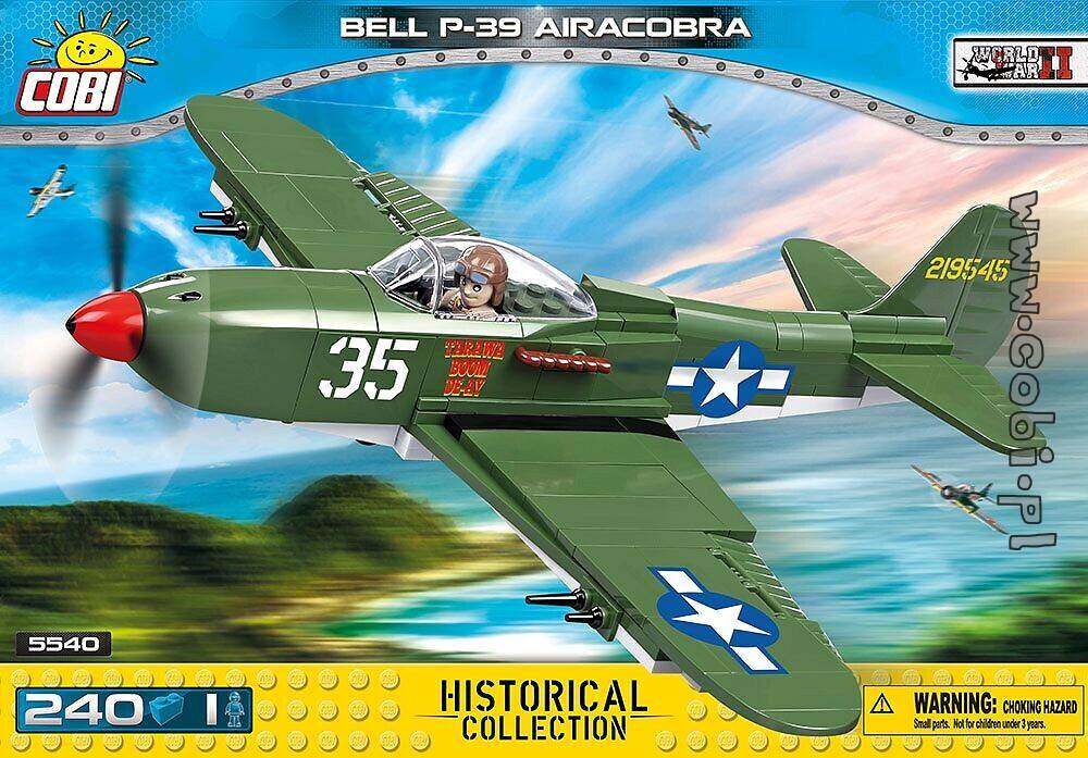 Cobi - Avion Bell P-39Q Airacobra - Jeu De Construction 380 Pièces - Échelle 1/32