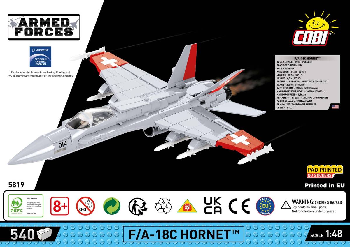 F/A-18C Hornet Swiss Air Force (COBI-5819) — Prix et comparaison | Brick Broker