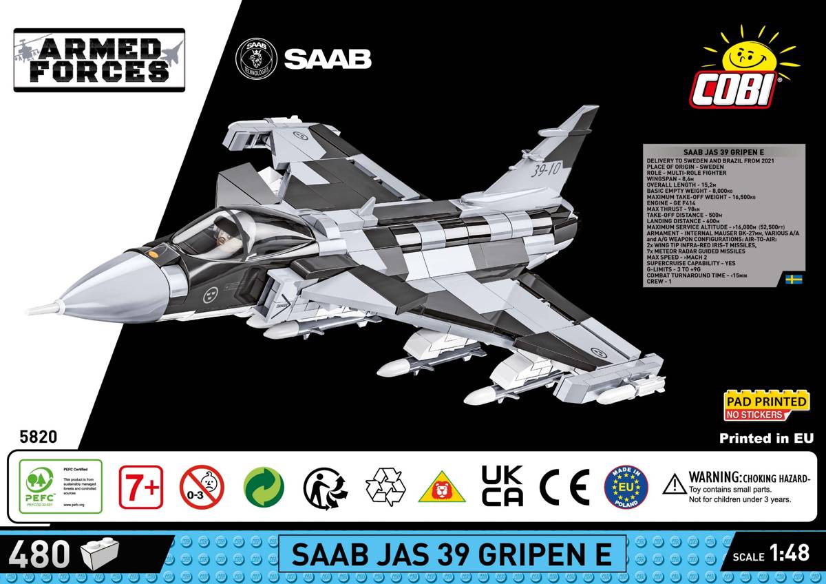 Saab JAS 39 Gripen E (COBI-5820) — Prix et comparaison | Brick Broker