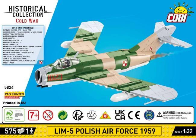 Lim-5 Force aérienne polonaise 1959 (COBI-5824) — Prix et comparaison | Brick Broker
