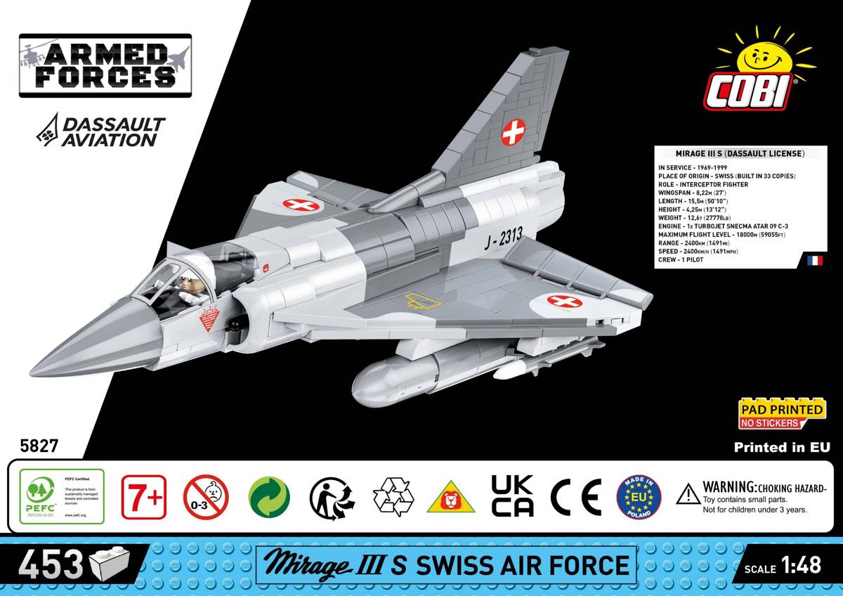 Mirage IIIS Swiss Air Force (COBI-5827) — Prix et comparaison | Brick Broker