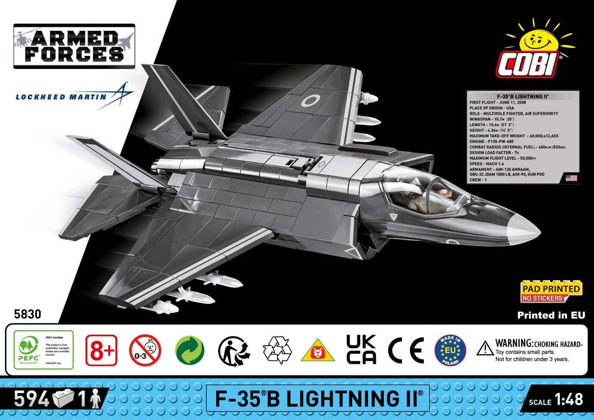 F-35B Lightning II Royal Air Force (COBI-5830) — Prix et comparaison | Brick Broker