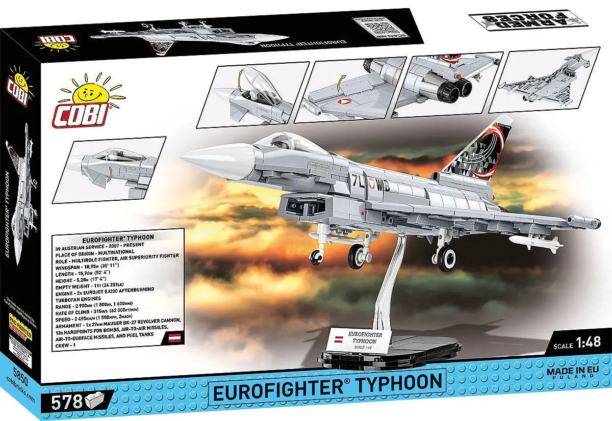 Juego De Armar Eurofighter F2000 Tifón Escala 1:48 Juego De Armar Eurofighter F2000 Tifón Escala 1:48