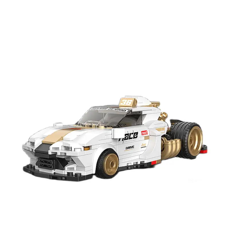 Decool Souped-up car Whirlwind white • Set KC019 • SetDB