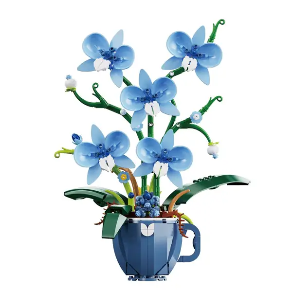 DK Blue Coffee Cup Orchid • Set 3004 • SetDB